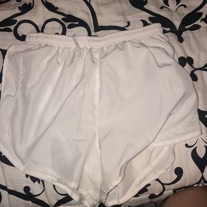 White nike shorts